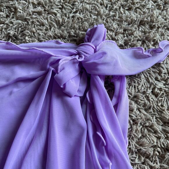 NWT! Juniors' Ninety-Nine° Mini Sarong Mesh Swim Cover Up One Size Fits All Plus - Picture 3 of 7